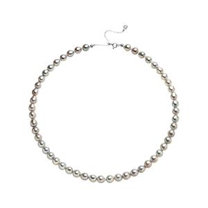 Helas | Silver Blue Baroque Beaded 18K Gold Necklace