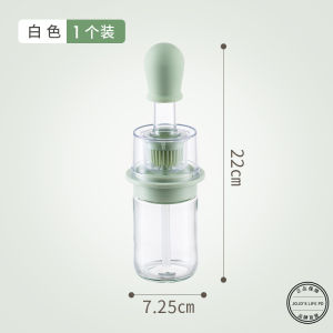 High-Temperature Resistant Glass Oil Brush Integrated with Oil Bottle for Barbecue Travel And Home Use Kitchen Cooking Tools