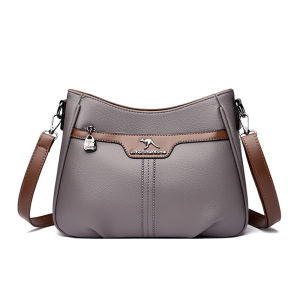 Fashionable Soft Leather Large Capacity Crossbody Bag for Working Women Underarm Mom Bag Commuter Shoulder Bag 2025 New Style