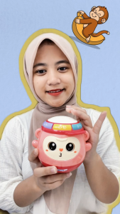 Mainan Anak MUSICAL MONKEY CUTE TUMBLER TOY 868-63 Mainan Musikal Lampu Anak Edukasi Lampu Monkey Mainan Anak Perempuan - Mainan Anak Laki Laki