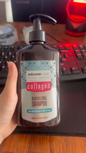 Dầu gội Arganicare Collagen Shampoo cho tóc khô hư tổn 400ml - Pháp