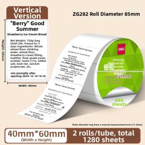 deli | Three-proof Thermal Sensitive Label Paper