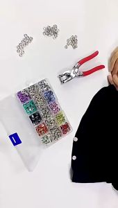 9.5mm Metal Snap Button Sewing Pliers Prong Rings Buttons Press Studs Pliers Snap Craft Fasteners DIY Clothes Tools