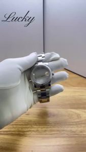 36mm 40mm Case Polished Center Bracelet Sapphire Glass Crystal Suitable S Crown Fit NH34 NH35 NH36 ETA2824 PT5000 Movement
