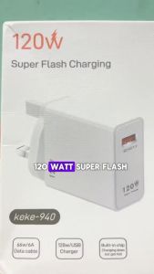 Charger 120Watt QC3.0 6A MDY-13-EE Type C & Micro USB Kabel 6A Support Turbo Charge Fast Charging