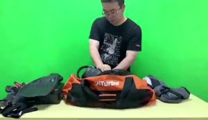 Hiturbo Mesh Dive Duffel Bag: Scuba Gear Bags for Diving Snorkeling Freediving and Swimming - 60L Travel Beach Pool Water Sports Equipment Bag with Shoulder Strap