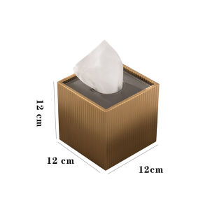 DASEN CRAFT | Luxury Copper Stainless Steel Tissue Box Tray
