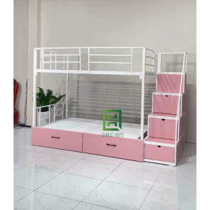 GIƯỜNG TẦNG SẮT CÓ HỘC KÉO – TIỆN LỢI GẤP ĐÔI CHO GIA ĐÌNH