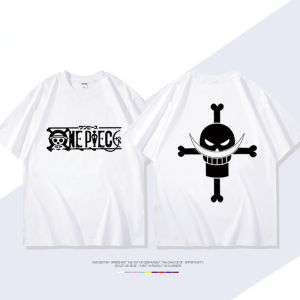 ONE PIECE Animation Derivatives White Beard Edward·Newgate Printed Short Sleeve T-shirt Mens Womens Fashion Loose Cotton Top