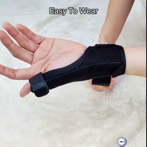 Thumb Brace Aluminum Support + Spring Stabilizer Trigger Finger Splint Sprains Carpal Tunnel Strap