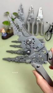 Ktools Wire Stripper Cutter Wire Stripping Tool Crimping Wire Cutter Multi-Function Hand Tool Professional Handle Design