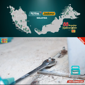 TOTAL Tools Cr-V 12 pcs ratchet spanner 8mm~19mm set - THT102RK0126