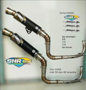 knalpot racing cobra samlong motor metik  inlet38dan 50mm variobeataeroxpcxnmxmiospinscopy