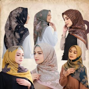 KERUDUNG MOTIF SEGI 4 #hijab motip voal premium terlaris terbaru termurah