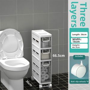 Transparent Space-Saving Drawer Storage Cabinet