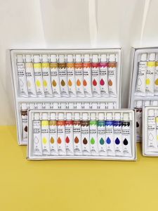 12ML Acrylic Paint Set Oil Watercolor Pigments DIY Wall Drawing Painting 12/18/24/36color Art Supplies