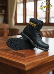 SEPATU SAPETY  PRIA KEREN AGL"s SEPATU 100% KULIT PRIA UJUNG BESI