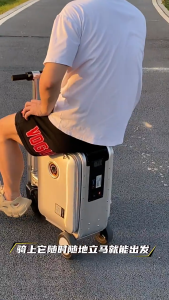 [Free shipping & SG seller] Luggage carry-on luggage electric luggage ride-on luggage retractable wheeled suitcase
