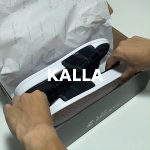 LAF Project - Sandal Selop Hitam Polos Pria Karet Sendal Slide Distro Empuk Anti Licin Slip - Kalla