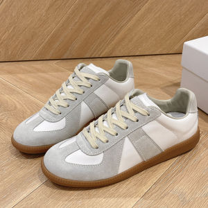 Top-Configured Retro Classic Deqin Shoes Leather Casual Lace-Up Mens Flat Bottom Board Shoes Trendy Couple Sneakers