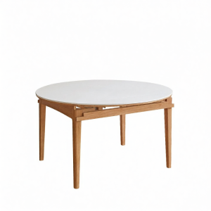 WEISHA | Extendable Foldable Round Wooden Dining Table
