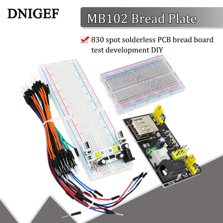 NEW MB-102 MB102 Breadboard 400 830 Point Solderless PCB Bread Board ...
