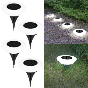 Outdoor Solar Ground Light LED Lawn Lamp Garden Pathway Courtyard Landscape Lighting Decorative Light for Yard Patio Camping