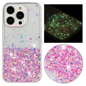 Glitter Night Glowing TPU Soft Case for IPhone Air 17 16 15 13 12 11 Pro Max 14 Plus 17Pro 16Pro I Phone Liquid Quicksand Cover