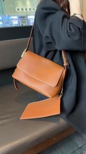 SHUCAI | genuine leather women shoulder crossbody blue bag luxury designer high quality soft cowhide ladies black handbag beige