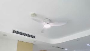 Quạt trần đèn 3 cánh mini cổ ngắn dành cho trần nhà thấp-chung cư-phòng ngủ điều khiển từ xa 6 cấp độ gió