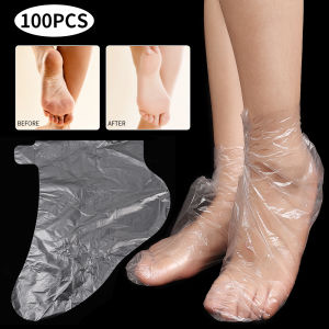 （Free Fixed Stickers）100pcs Foot Film Cover Film Disposable Foot Cover Hand Film Foot Peeling Mask Socks Foot Bath Cover