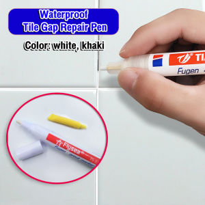 ItemMart Waterproof Tile Gap Repair Pen Tile Grout Pen Mouldproof Filling Agents Tile Caulking White khaki Marker