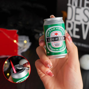 Bật lửa hột quẹt lon Ken mini kim loại cao cấp - xài gas