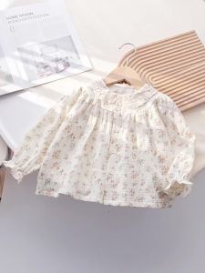 Áo Sơ Mi Dài Tay Cotton Công Chúa Flannel Cho Bé Gái