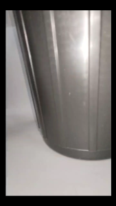 45 LITERS BLACK PLASTIC TRASH CAN WITH ROTATING AND FLAT COVER GARBAGE CONTAINER/BASURAHAN GARBAGE CAN