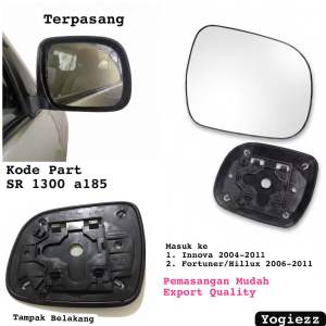 kaca spion innova fortuner alphard 2004 2005 2006 2007 2008 2009 2010 2011 rearview mirorr rear view innova kaca spion innova lama