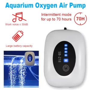 SOBO Aquarium Fish Tank Oxygen Air Pump Compressor Charging Silent USB with Battery Portable Fishing Oxygenator Outdoor