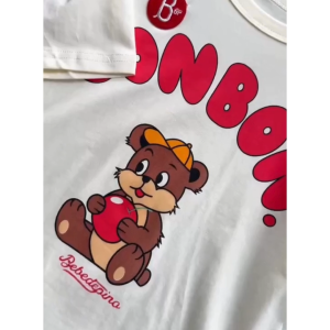 【พร้อมส่ง】「สินค้าลิขสิทธิ์แท้」Iris kids IKS9197 Bear bonbon t-shirt เสื้อผ้าเด็ก เสื้อยืดเด็ก สไตล์เกาหลี ใส่เที่ยว ผ้านิ่มใส่สบาย