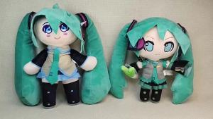 Bandai | New 25cm Japanese Anime Plush Stuffed Toy iHasune~ Miiku Plush Doll Soft Pillow Future Doll Cute Christmas Gift for Children