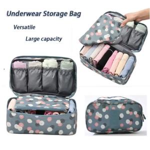Travel Multifunctional Bra Bag Underwear Organizer Bag Women with Multiple Compartments Cube Pouch Bra And Tights Storage Bag