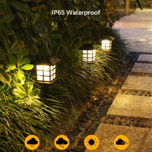 2Pack Solar Outdoor Lights LED Solar Path Light Waterproof Walkway Landscape Lighting for Your Garden Yard Patio Decor