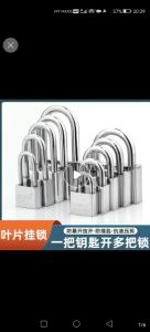 Ready stock  stainless steel padlock waterproof lock door lock anti-rust door buckle lock anti-theft outdoor door old-fashioned multiple keys to open