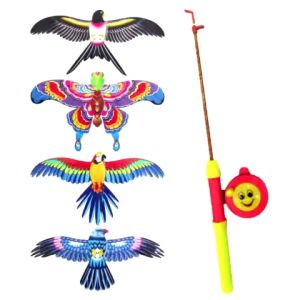 Diều Cần Câu 3D các Cỡ từ nhỏ 35cm đến lớn 50cm kèm cần và dây - Diều Đại BàngTrò chơi vận động mùa hè vui nhộn cho bé