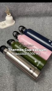 Eatkit Tumbler Stainless Steel 304 1000ml Botol Minum Tahan Panas Dan Dingin Thermos Cup Vacuum