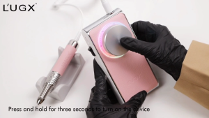 LUGX LG902 Coreless Leather Nail Drill Machine 少女心空心杯美甲打磨机