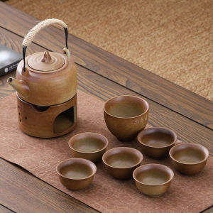 CHALIANCI | Ceramic Imitation Charcoal Fired Set Pumpkin Teapot Gongfu Tea Set