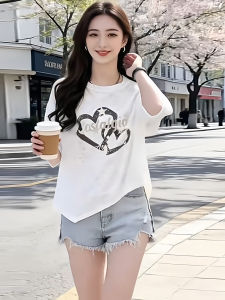 Shalldoer | Korean Style Youthful Off-shoulder T-Shirt