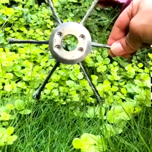 Steel Wire Grass Trimmer Heads Universal Fit Weed Eater Blades Carbon Steel For Electric Battery Powered Cordless String Trimmer Brush Cutter Lightweight Durable
