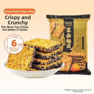 LAIYIFEN | Egg Yolk Flavor Black Rice Crisps 240g