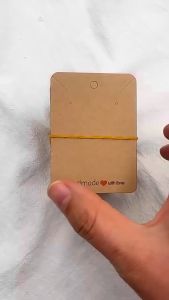 100pcs Jewelry Display Card with Self Sealing Bags For Earring Necklace Keychain Display Kraft Card